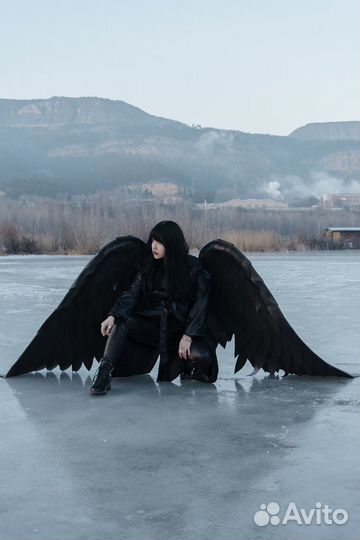 Крылья ангела черные