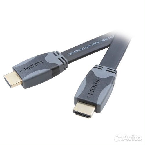 Кабель hdmi 4К. 3D Vivanco hdhd/30-14N плоский 3 м