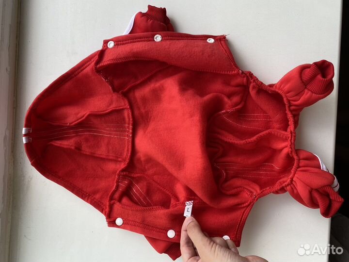 Комбинезон для собак спортивный адидог флис