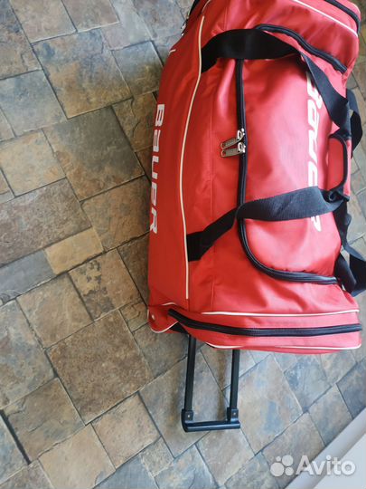 Баул хоккейный 28 красный 2 кармана