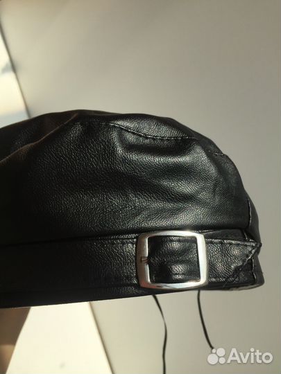 Беретка кожаная