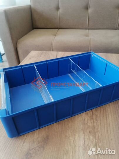 Пластиковые ящики для стеллажей