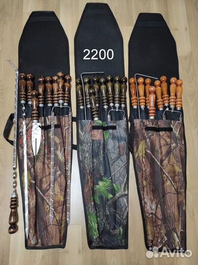 Набор шампуров подарочный в чехле 7-12 предметов