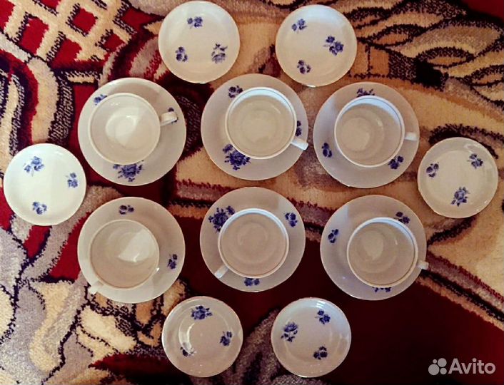 Сервиз kahla синий цветок