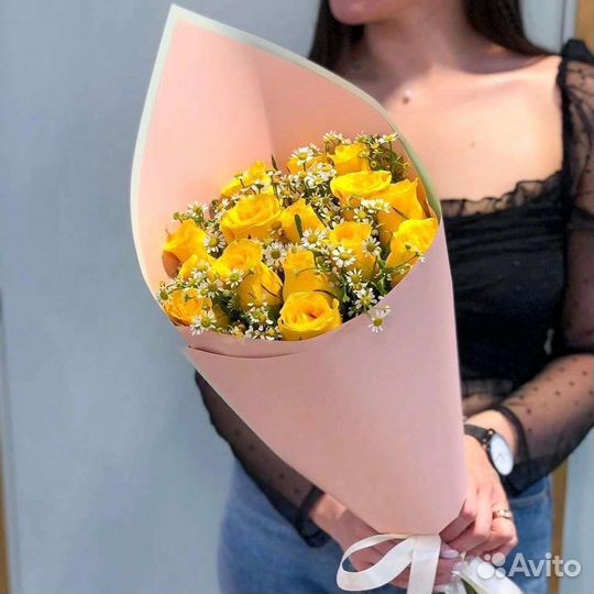 Цветы розы букет