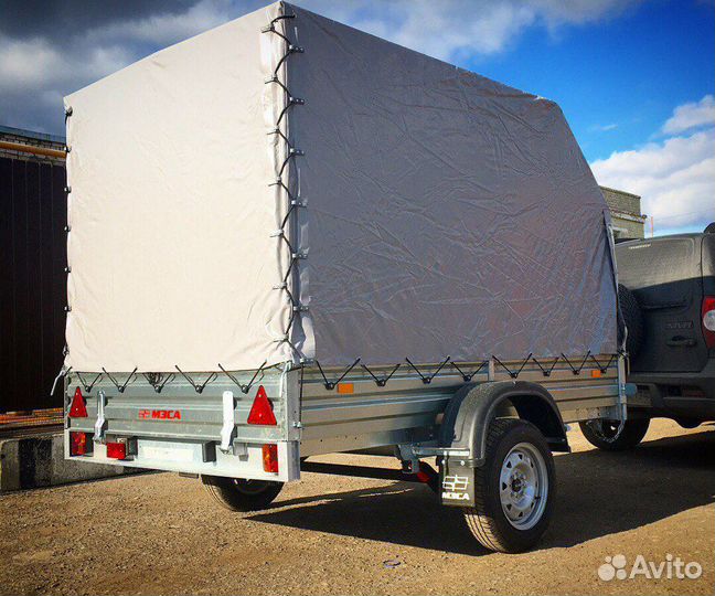 Прицеп для квадроцикла с тентом аэро 150 см мзса 8