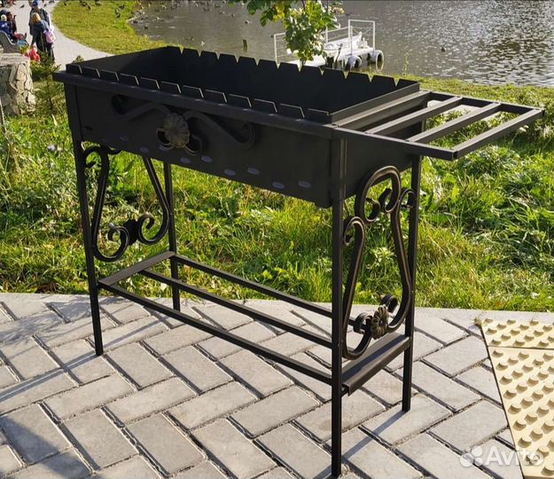 Мангал разборный/складной с кованными элементами