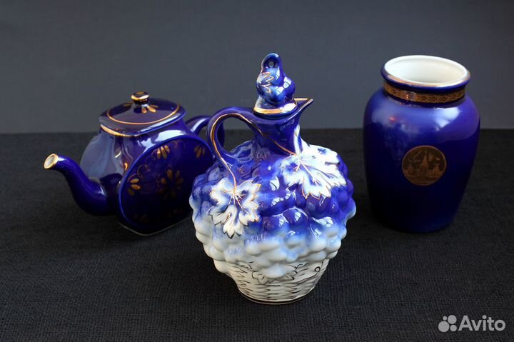 Графины кувшины рюмки молочник блюдца бутон