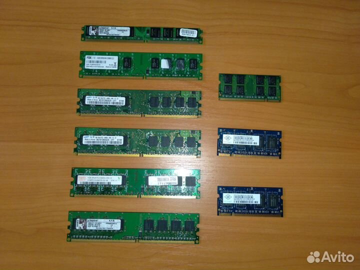 Оперативная память DDR2 PC6400 (512 Мб, 1Гб, 2Гб)