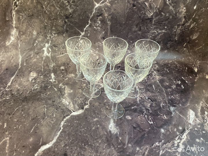 Рюмки хрусталь 6 штук
