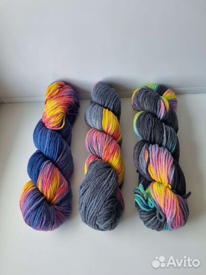 Пряжа ручного окрашивания