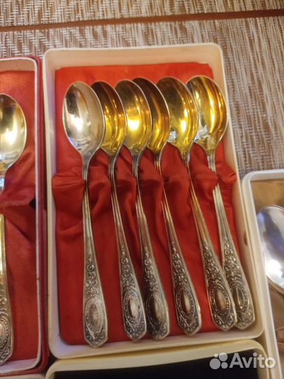 Ложки чайные и кофейные мельхиоровые СССР