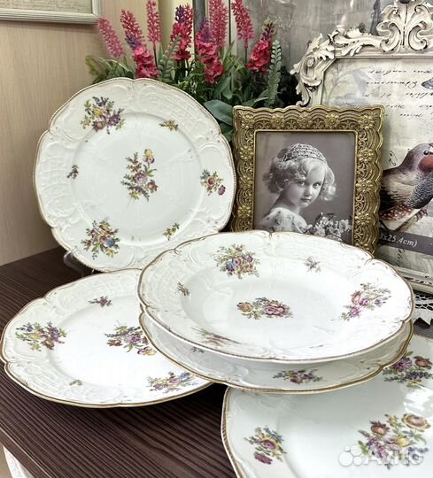 Антикварные тарелки Rosental Sanssouci