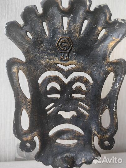 Подсвечник Маска металл