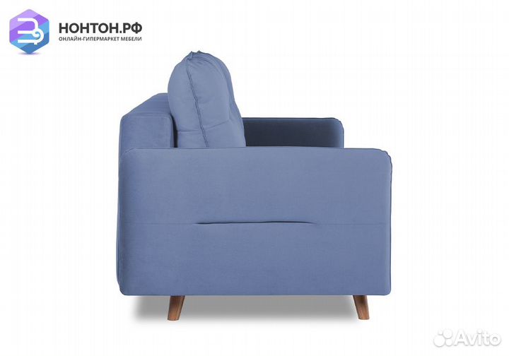 Диван пантограф Фолде серо-голубой