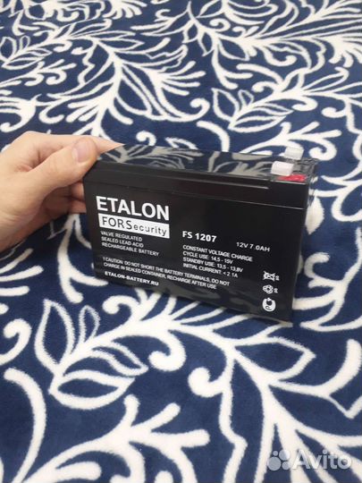 Акб Etalon Fors 1207 12v 7.0Ah