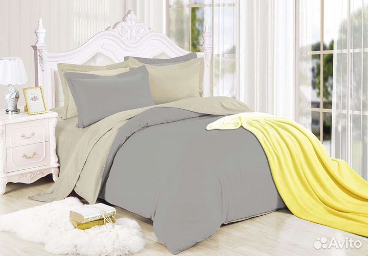 Постельное белье сатин евро