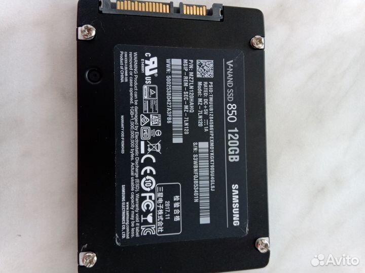 SSD samsung 120 gb