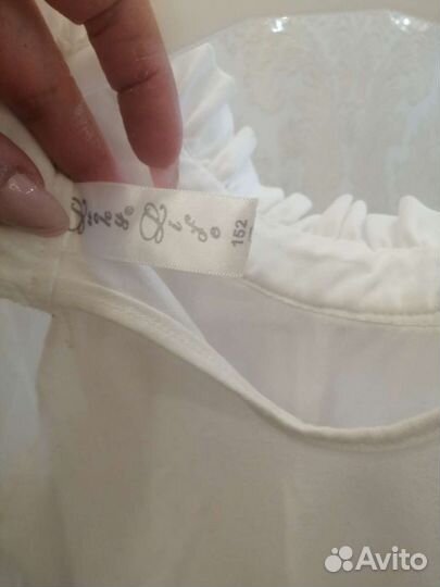 Блузка белая рост 158 см