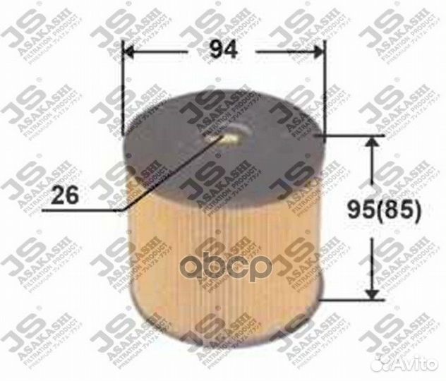 Фильтр топливный (элемент) FE3502 JS Asakashi