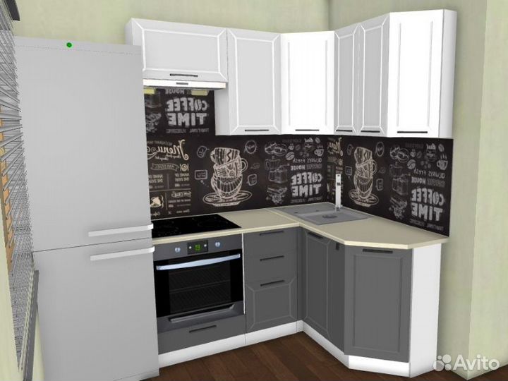 Кухня для 5 квадратных метров (цена за комплект)