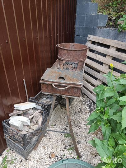 Мангал с чашей для казана