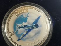 Монета 2 доллара Елизавета Авиация серебро 999
