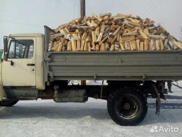 Дрова береза, дуб колотые, метровые