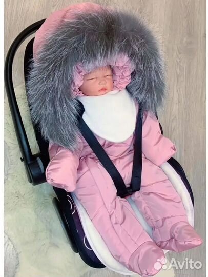 Конверт на выписку зимний для девочки