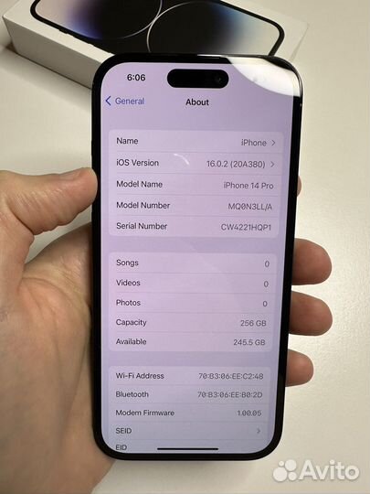 iPhone 14 Pro, 256 ГБ
