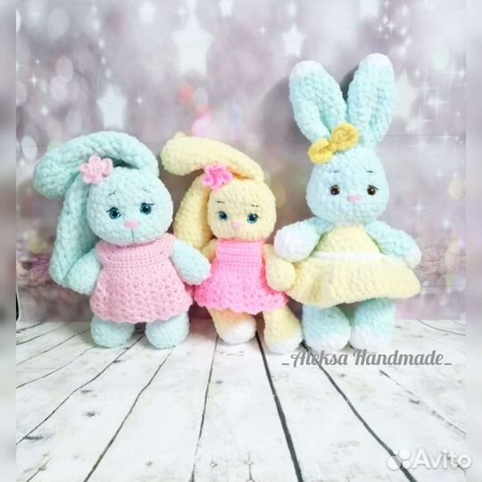 Заяц вязаный,вязаные игрушки
