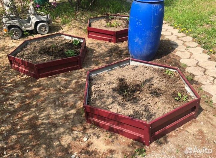 Грядка оцинкованная 1м х 6м х 32см