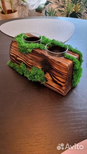 Подсвечник деревянный