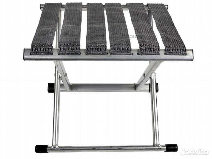 Стул складной без спинки gray (ремешки)