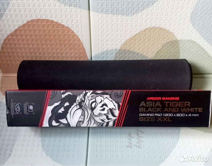 Коврик GM-XXL Asia Tiger Black and White