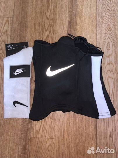 Зимний набор (Снуд Nike + Перчатки Nike + Носки )