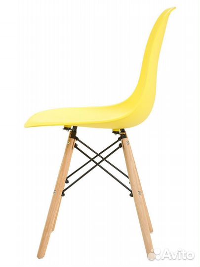 Стул в стиле eames DSW, желтый