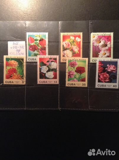 Почтовые марки Цветы 1983-88 За 3 полные серии