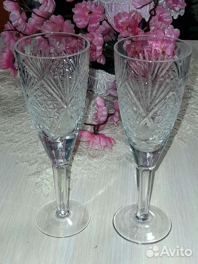 Фужеры хрустальные