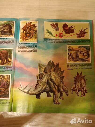 Журнал для наклеек Доисторические животные Панини