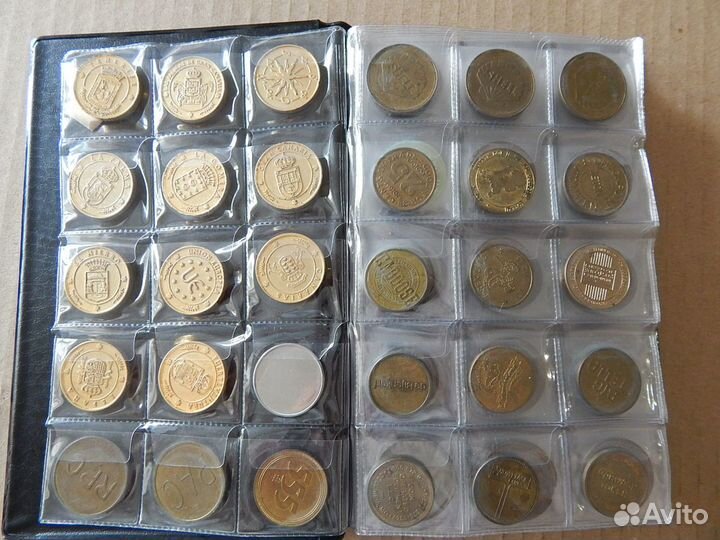 Коллекция жетонов 184 шт