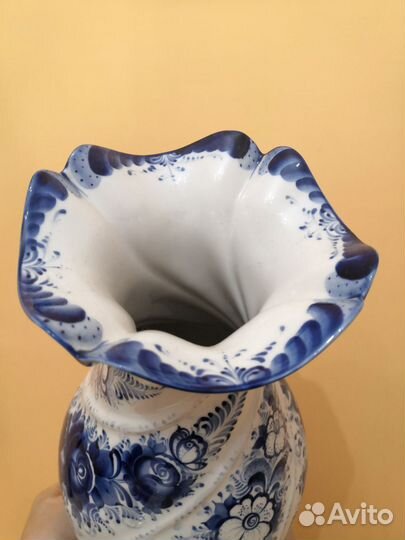 Ваза ручная работа Гжель