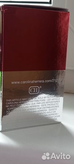 Carolina herrera 212 sexy men 20мл. Туалетная вода