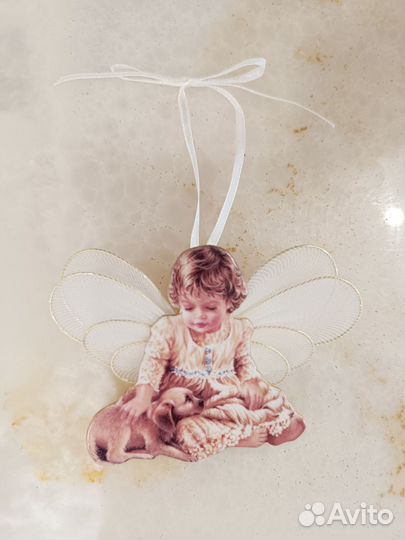 Елочная игрушка Рождественские ангелы