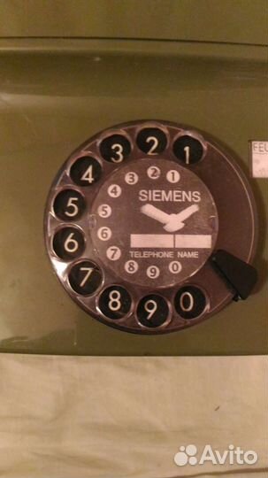 Старый телефон дисковый вроде siemens