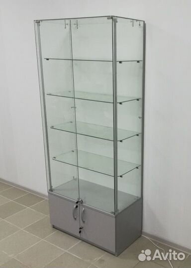 Витрина стеклянная с подсветкой