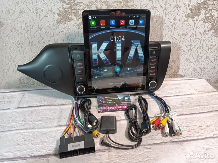 Магнитола Kia Ceed 2 на андроиде новая Tesla