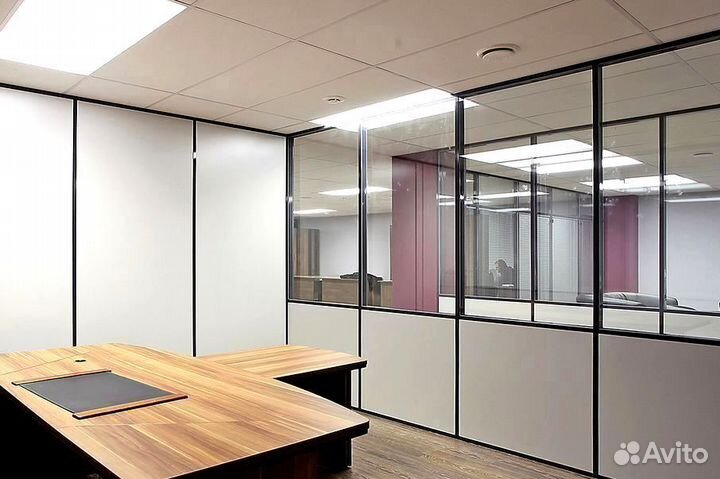 Стеклянные офисные перегородки