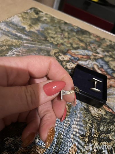 Запонки 875 пробы