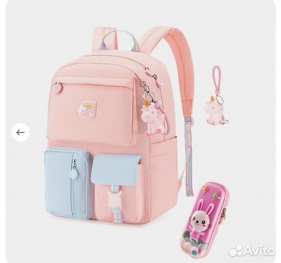 Набор:Школьный Рюкзак+пенал+брелок